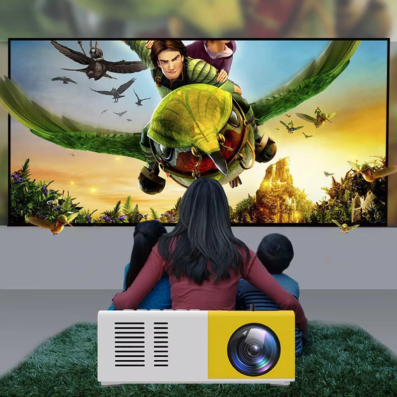 YG300 Projetor de Vídeo / Sistema de Home Theater com LED Interface Controle Remoto HOINCO